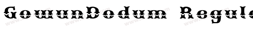GowunDodum Regular字体转换 GowunDodum Regular字体转换